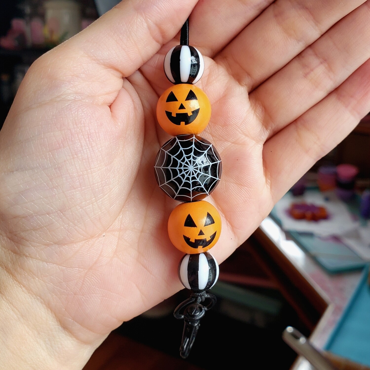 Spooky Spiderweb Car Freshie Hanger