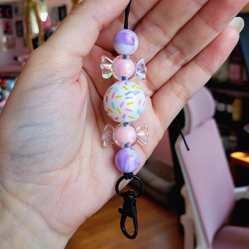 Pastel Sprinkle Car Freshie Hanger