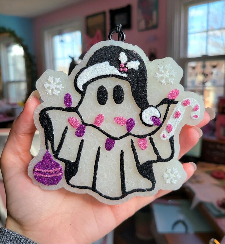 Holiday Ghost Car Freshie 