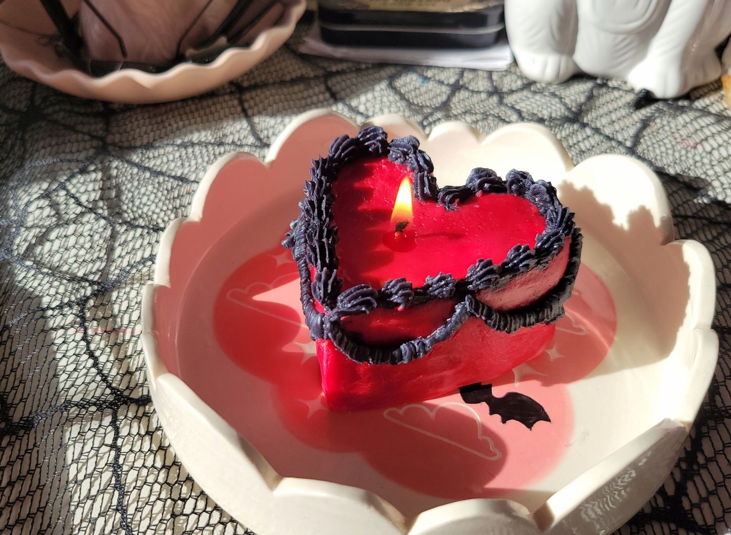 Heart Cake Candle