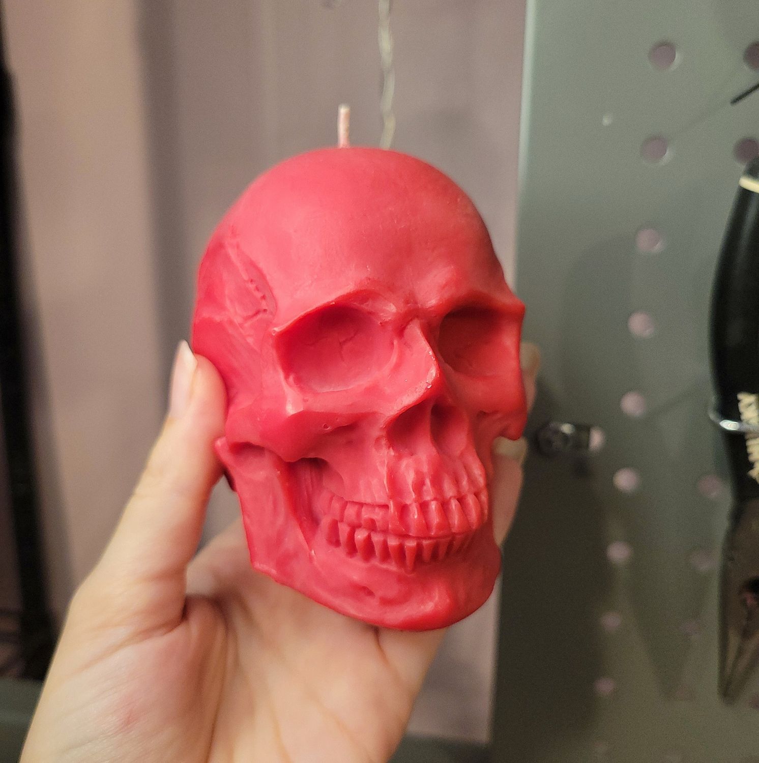 Bite Me Scented Skull Candle