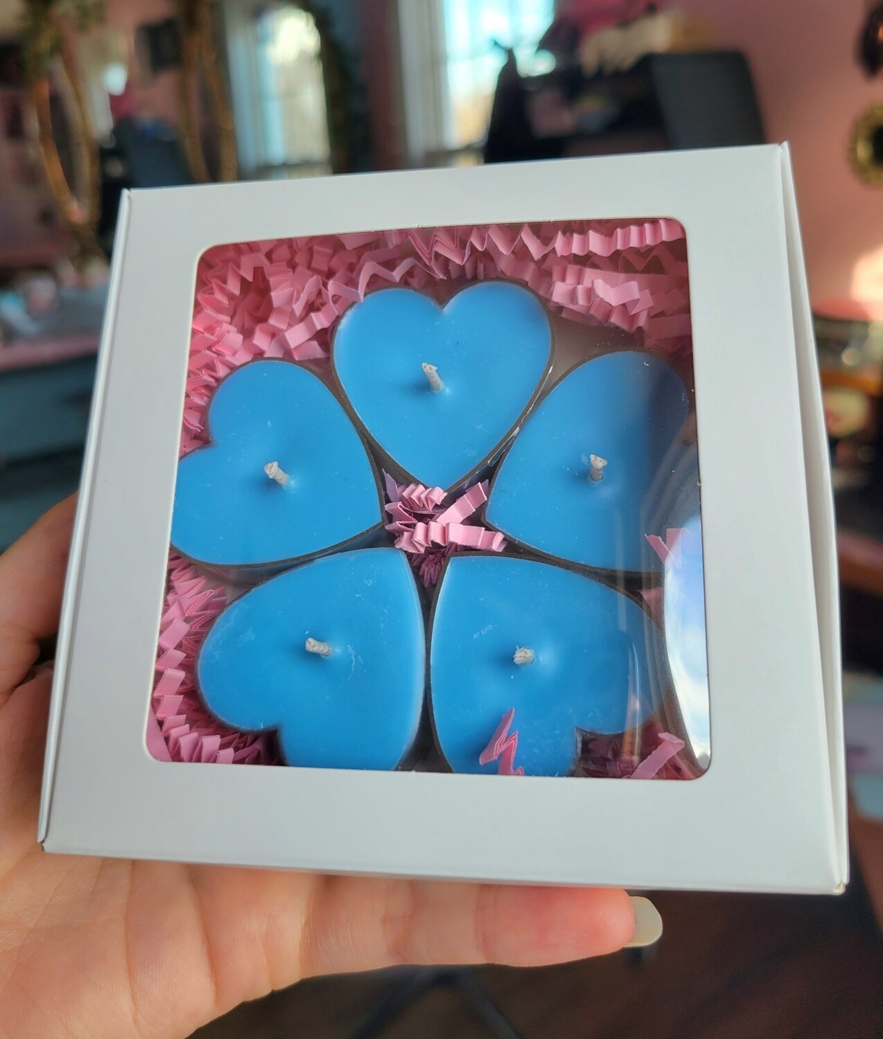 Heart Shaped Tea Light Candles