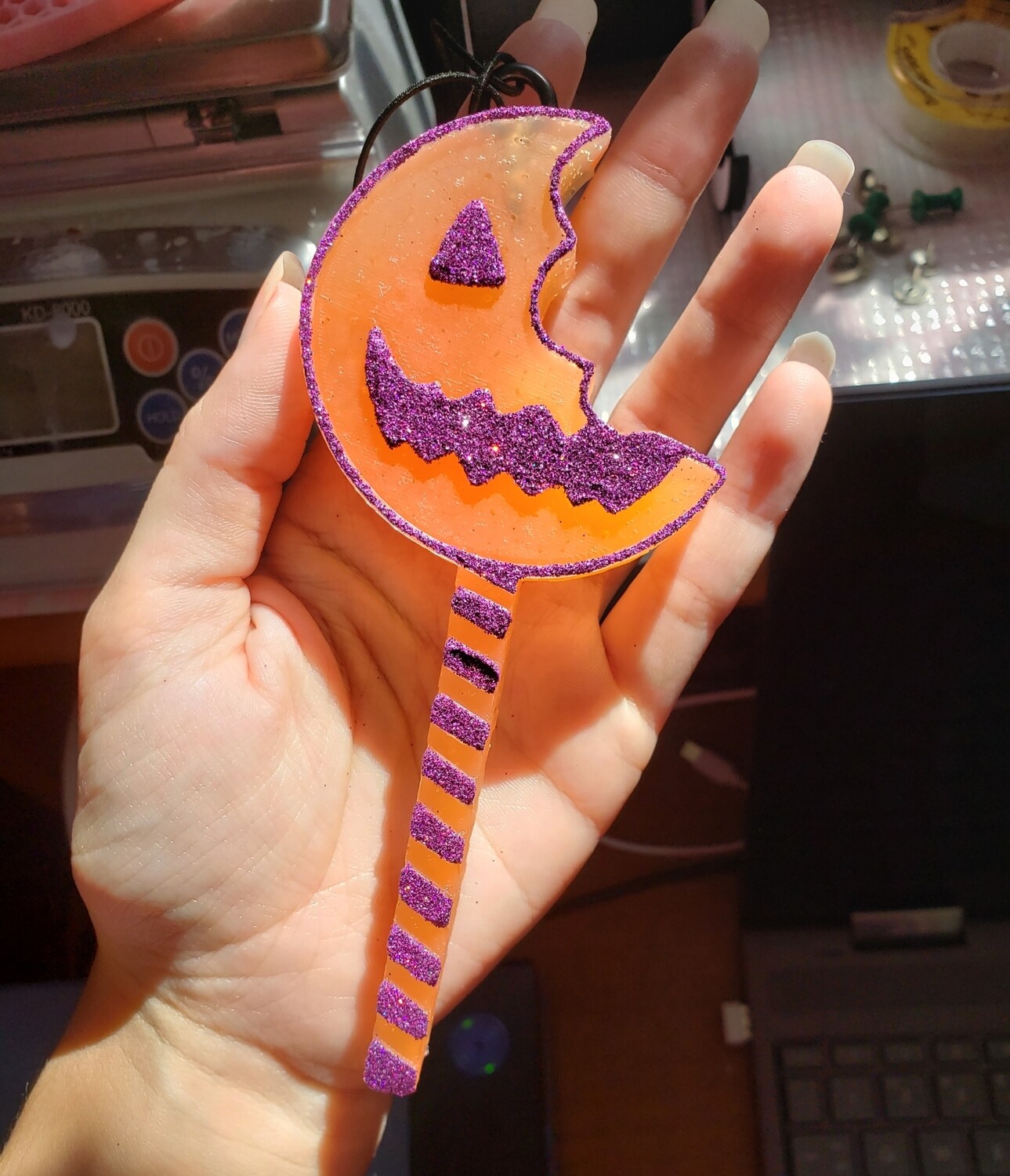 Jack-o'-lantern Lollipop Car Freshie Jack-o'-lantern Lollipop Car Freshie