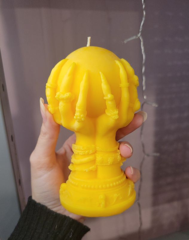 Lemon Sugar Cookie Crystal Ball Candle