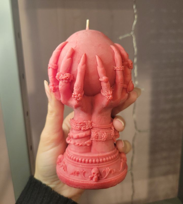 Bite Me Crystal Ball Candle