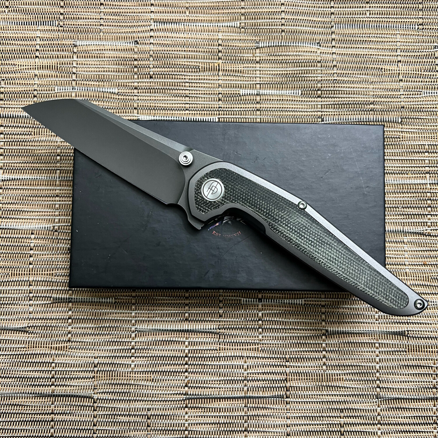 A PURVIS PROGENY V3 GREY DLC BLACK MICARTA