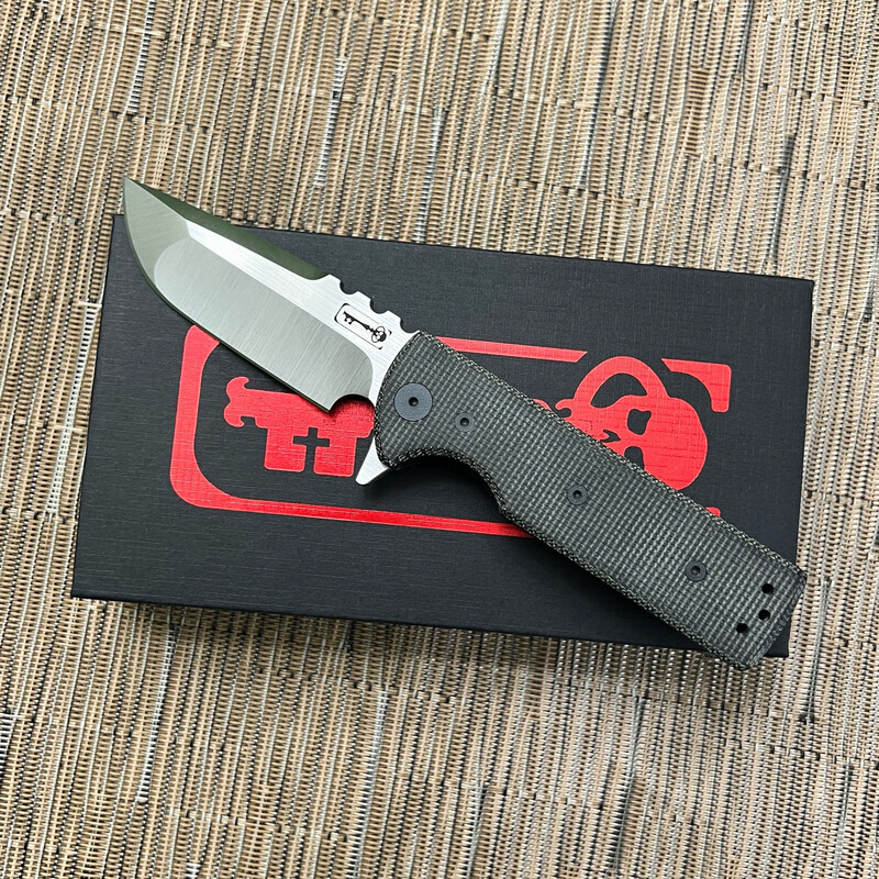 Chaves T.A.K. Blackout Edition - Black Micarta, Belt Finish, Drop Point
