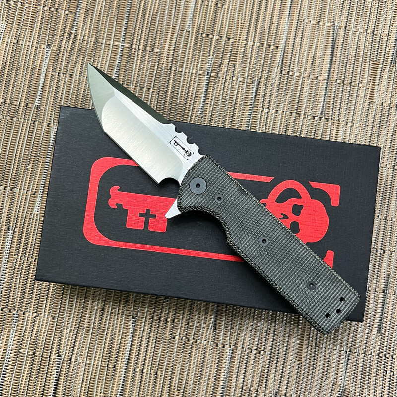 Chaves T.A.K. Blackout Edition - Black Micarta, Belt Finish, Tanto