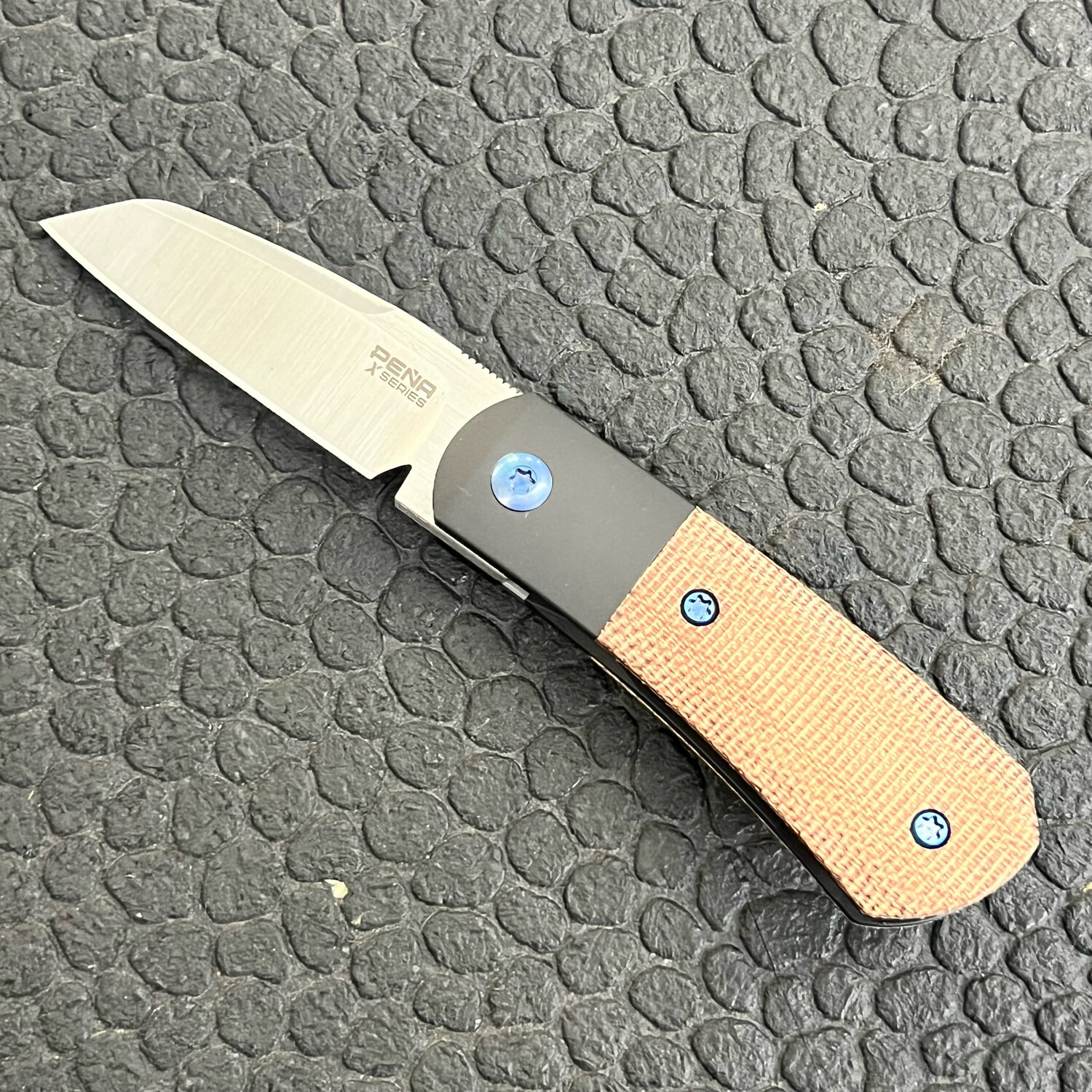 Pena Micro Apache Brown Micarta Custom