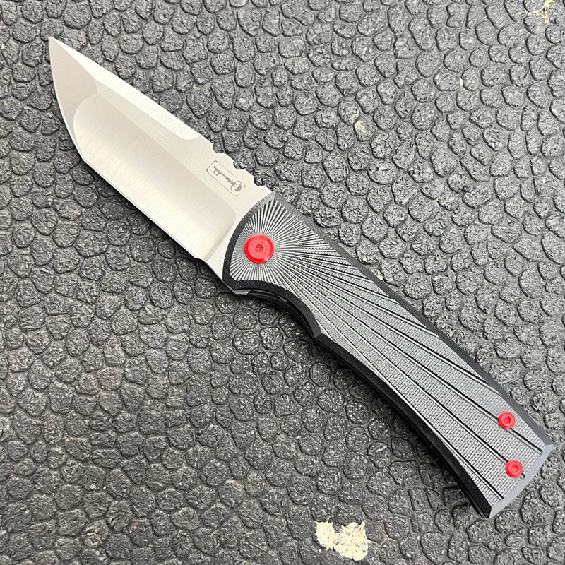 CHAVES KICKSTOP 229 G10 TANTO CUSTOM RED STARBURST CHAVES KICKSTOP 229 G10 TANTO CUSTOM RED STARBURST