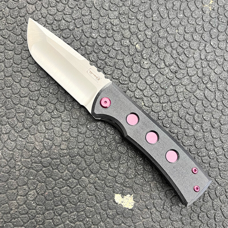 CHAVES KICKSTOP 229 G10 DROP POINT CUSTOM BLK CHERRY 3 HOLE