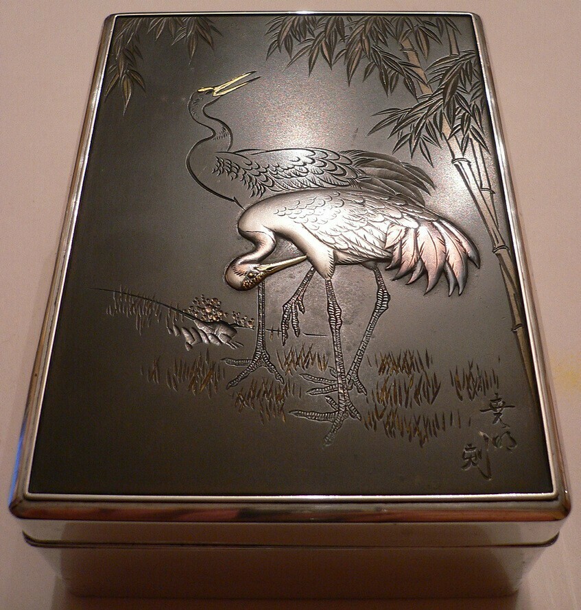 Crane Silver box