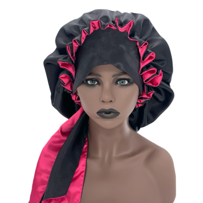 Minovet Satin Bonnet & Edge Wrap Set - “Safara” Minovet Satin Bonnet & Edge Wrap Set - “Safara”