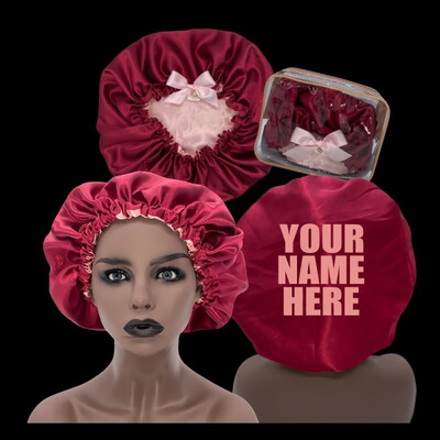 Minovet Satin Bonnet - Deep Red/Pink Minovet Satin Bonnet - Deep Red/Pink