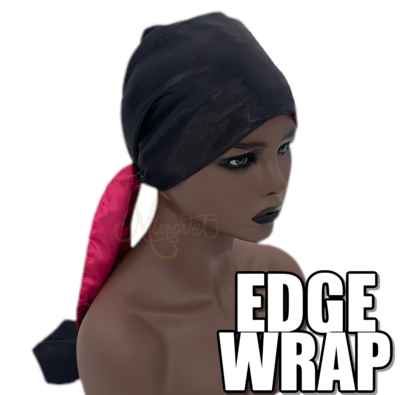 Satin Edge Wrap Scarf - “Safara” Satin Edge Wrap Scarf - “Safara”
