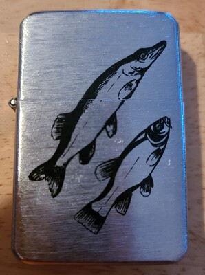 Windproof Lighter With 2 Fishes