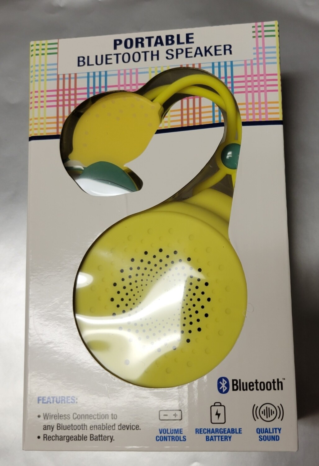 Orbit Portable Bluetooth Speaker Yellow Lemon