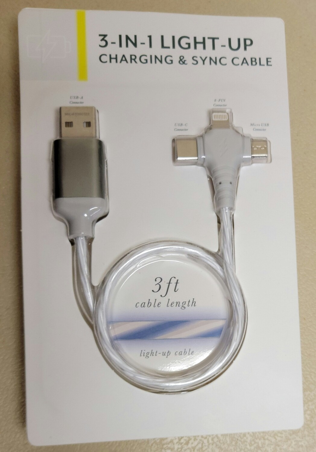 3-IN-1 Charge and Sync Cable