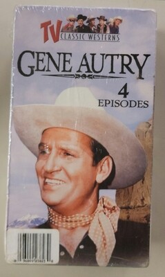 Gene Autry 2-tape (8 episodes) set Sealed, VHS