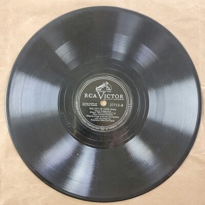 Melody Of Love * None But The Lonely Heart, 78RPM Record