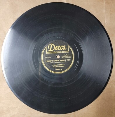 I Didn't Know About You * Saturday Night, 78RPM Record