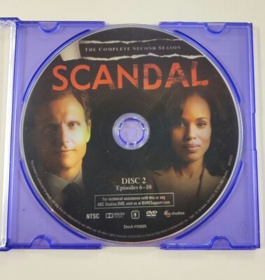 Scandal, Season 2, Disc 2 only, Replacement case, DVD