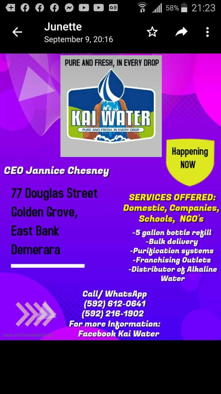 Kai Water Ad