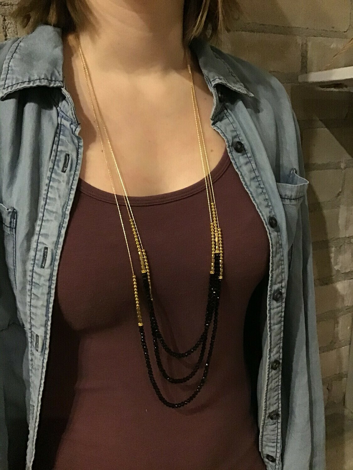 Luxe Necklace - A85, Color: Sable