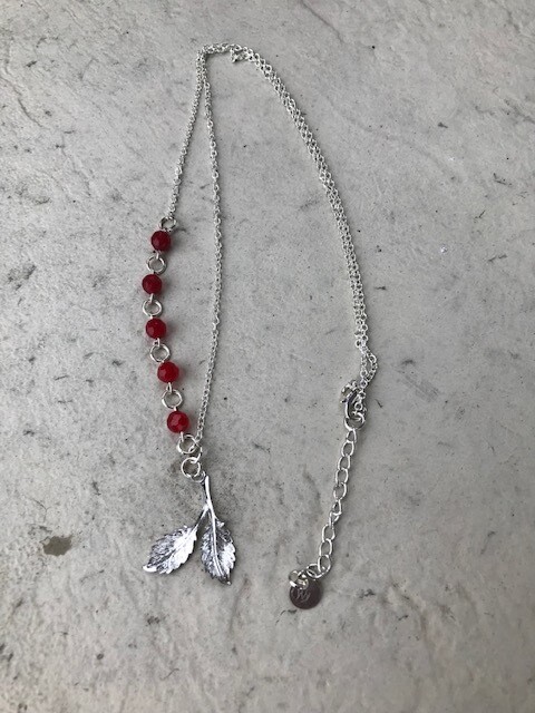 Red Leaf Necklace - A99