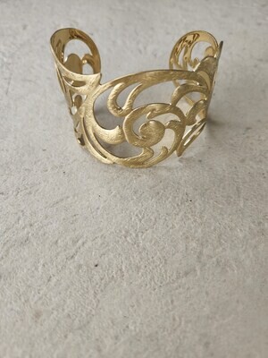 Mara Gold Filigree Cuff Bracelet - A50