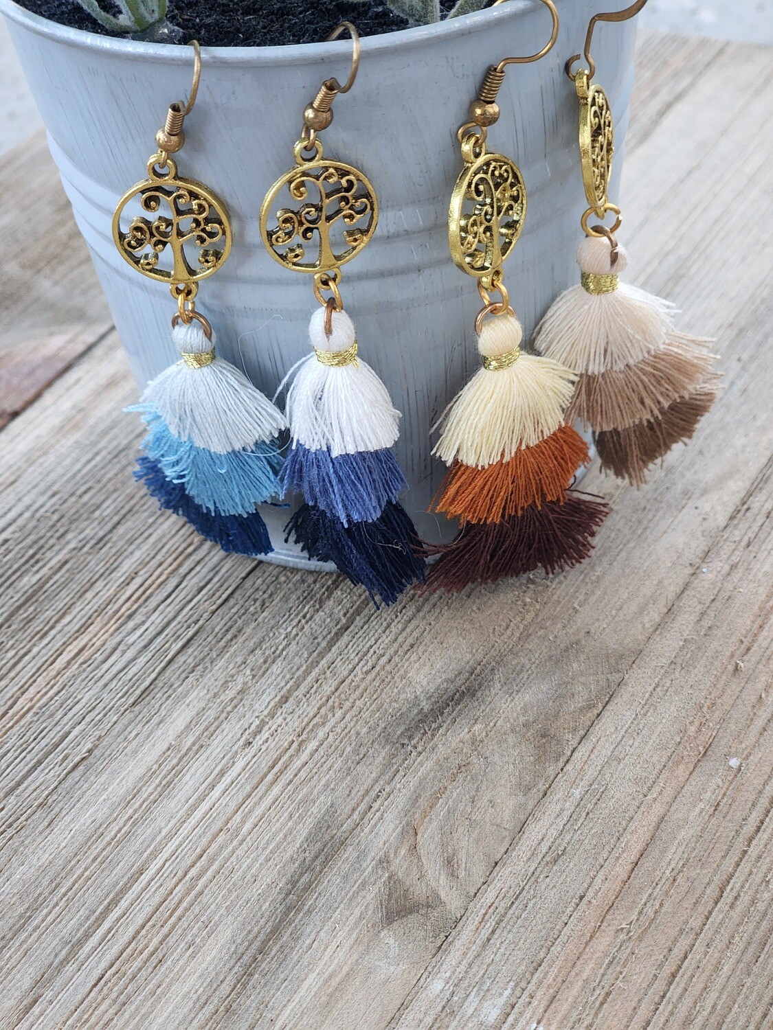 Tree Tassel Earrings