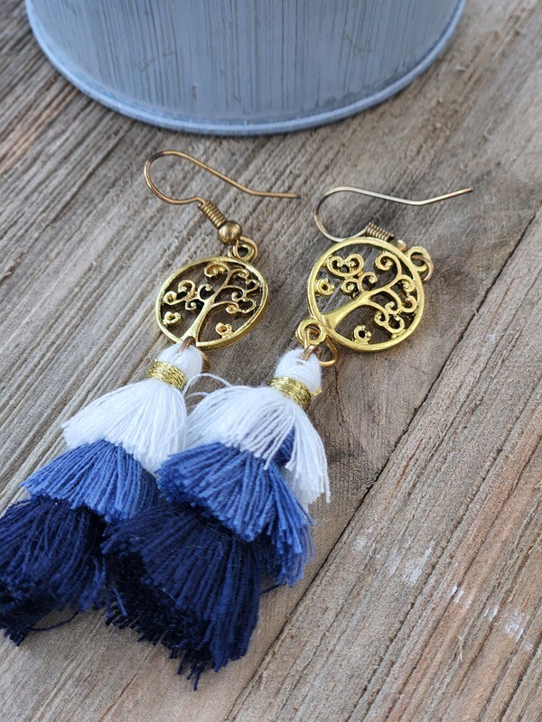 Tree Tassel Earrings