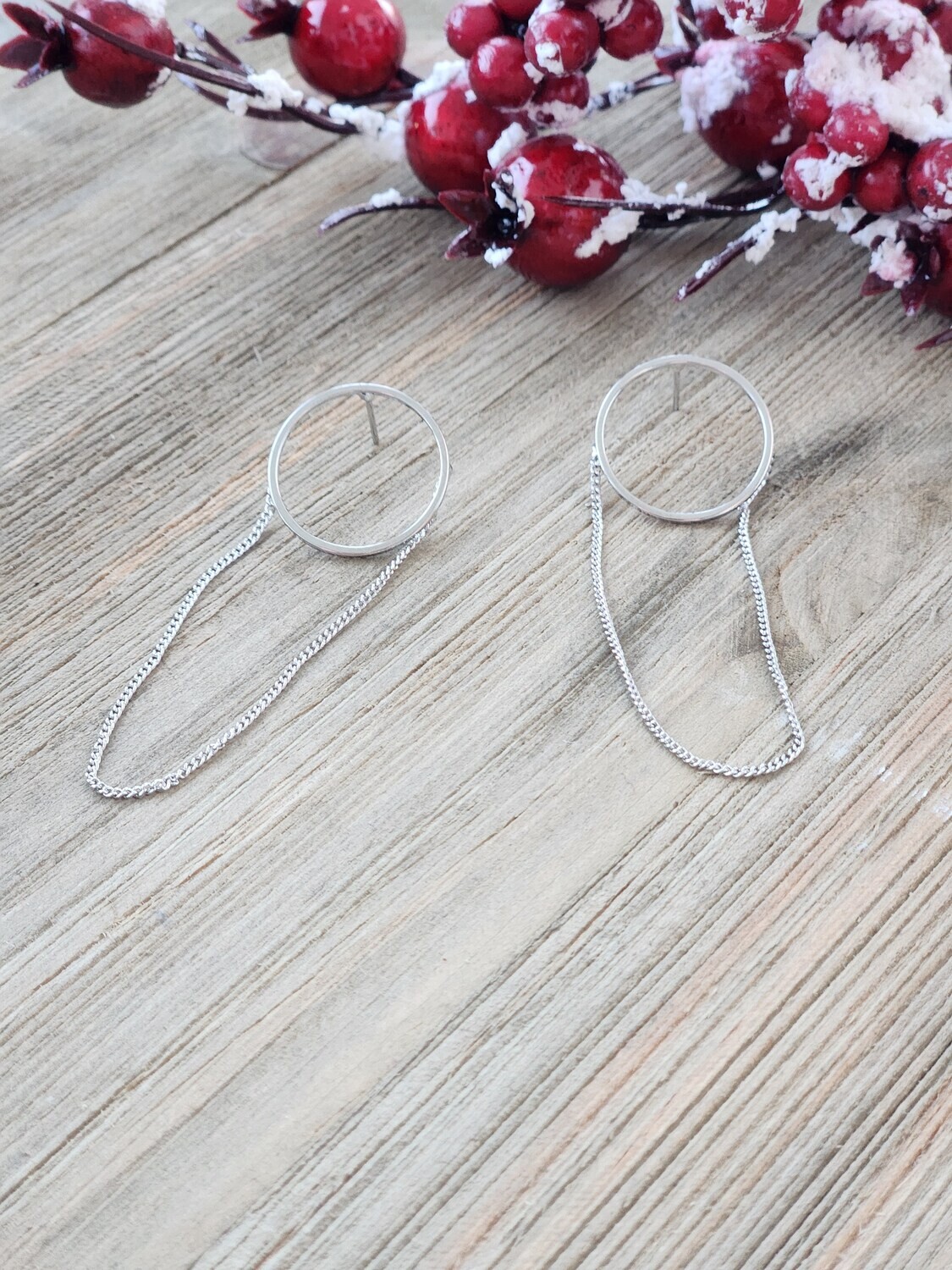 Hoop &amp; Chain Earrings