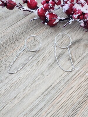 Hoop &amp; Chain Earrings