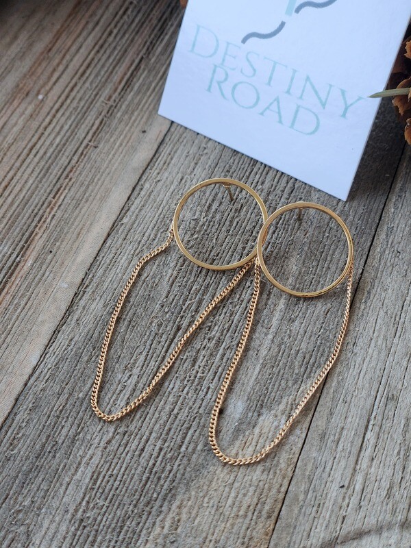 Hoop &amp; Chain Earrings