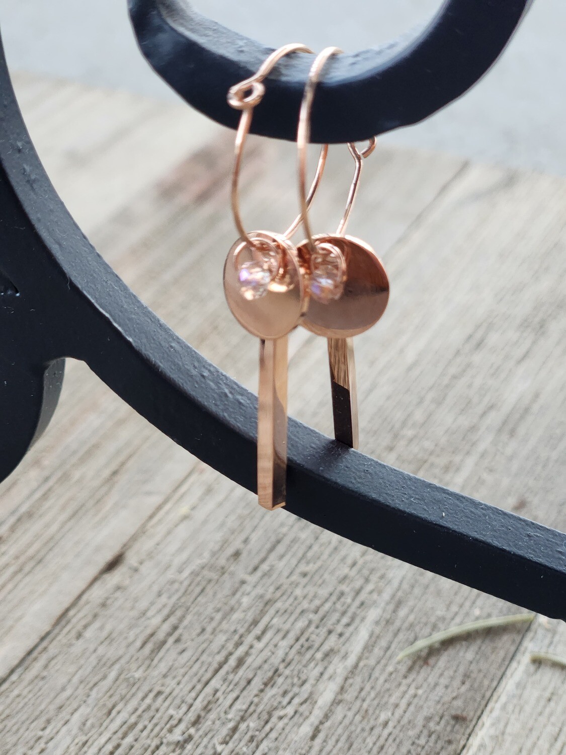 Crystal Key Earrings - A13