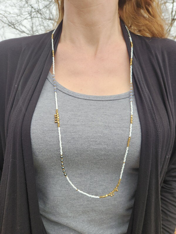 Caimon Gold Drop Necklace - A111