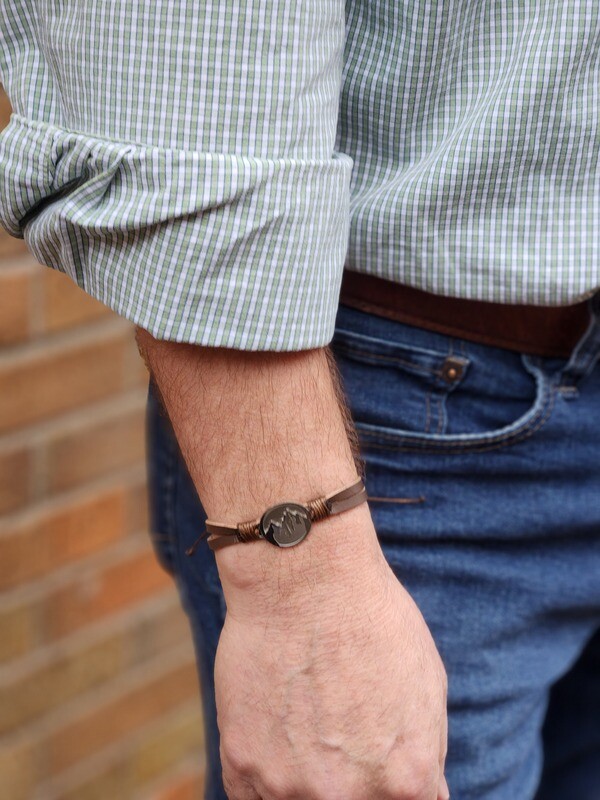 Men's Faith to Move Mountains Bracelet - K10