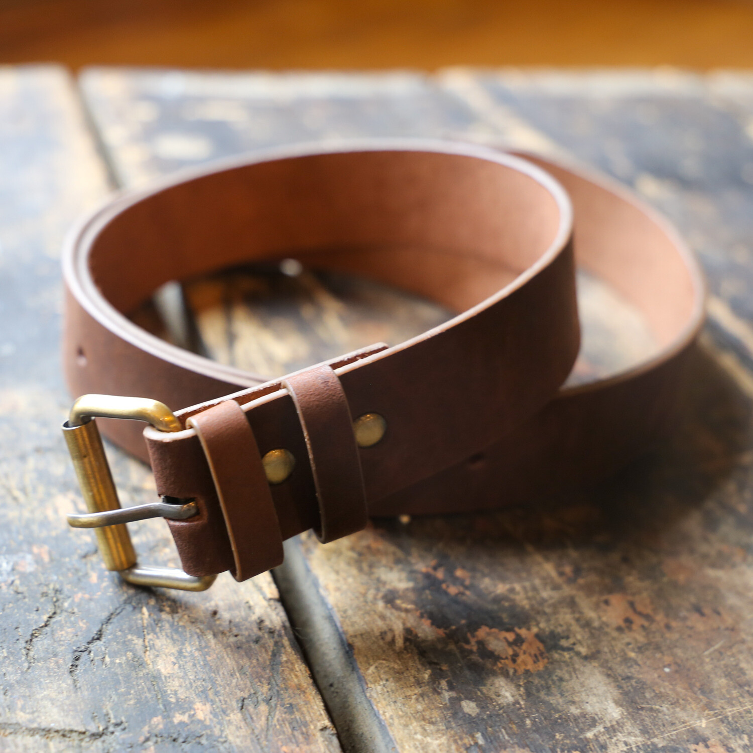 Classic Brown Leather Belt