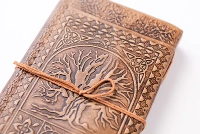Embossed Leather Journal - P6