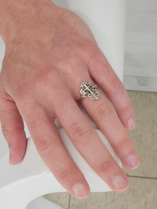 Sterling Silver Cross Ring