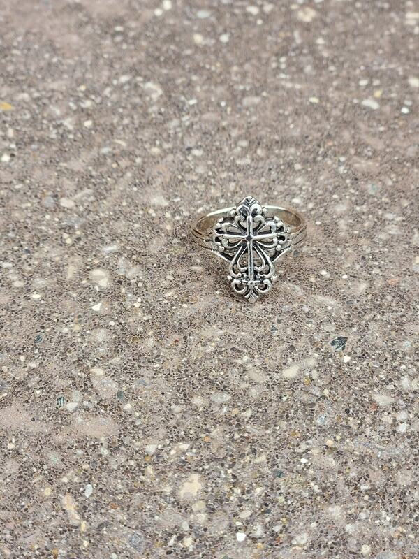 Sterling Silver Cross Ring