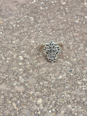Sterling Silver Cross Ring