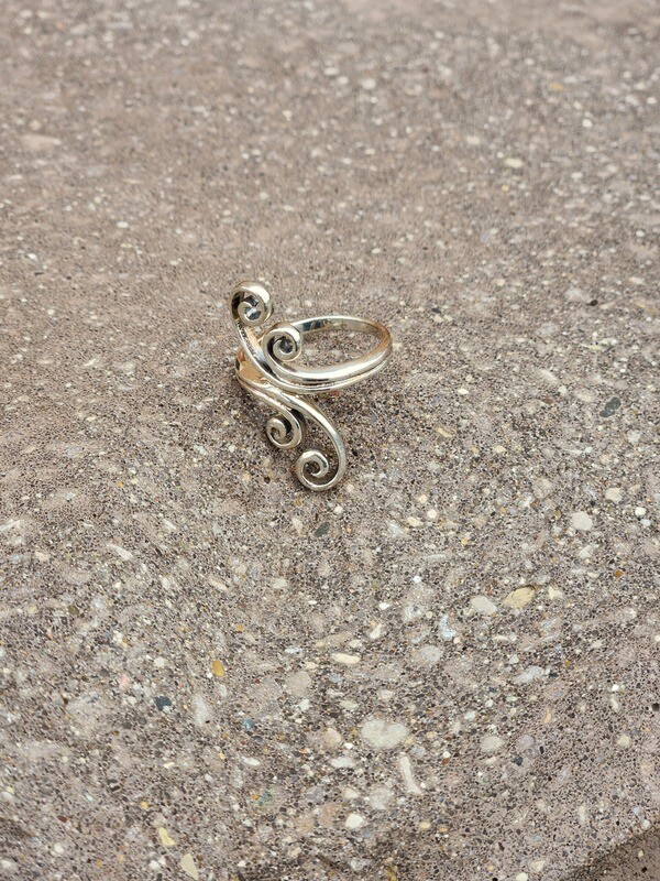 Swirl Sterling Silver Ring