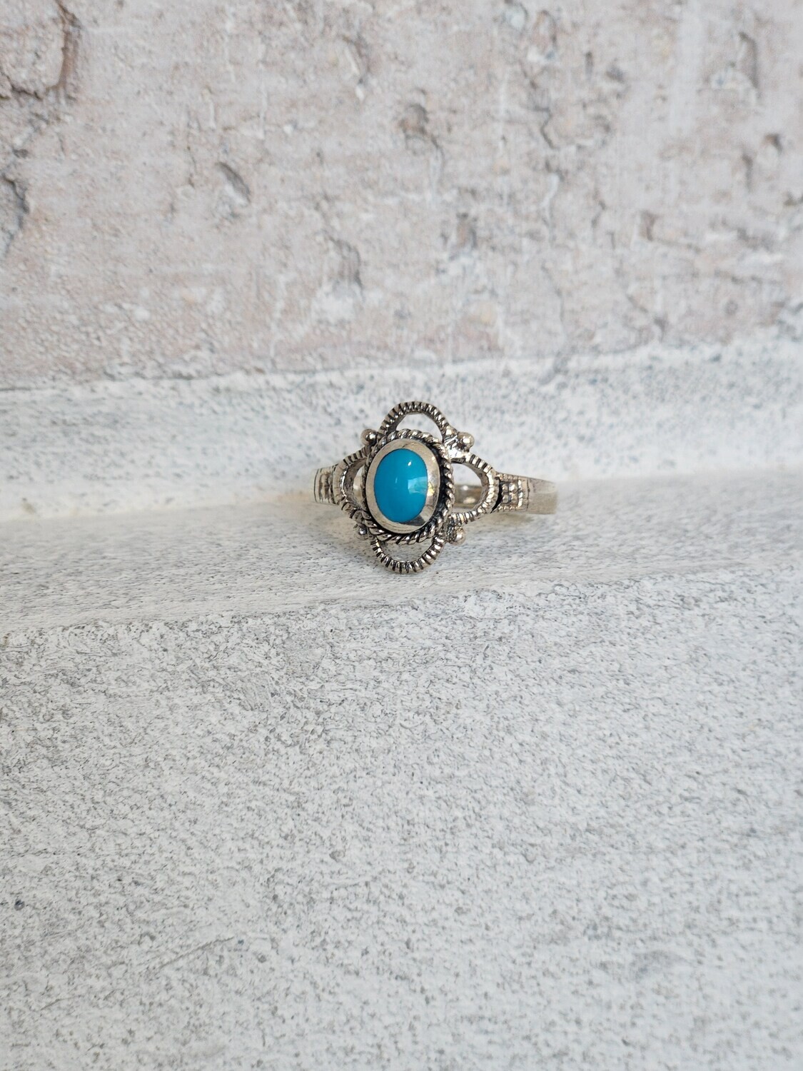 Turquoise Flower Ring