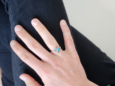 Turquoise Flower Ring