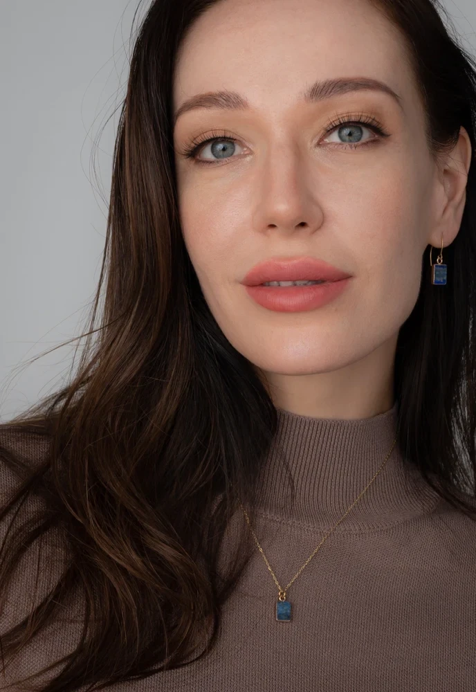 In the Clouds Lapis Earrings - A247