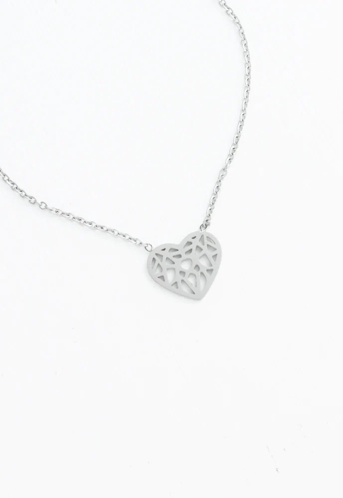 Ling Silver Heart Necklace - A250