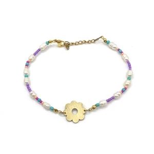 Floral Anklet Bracelet - A255