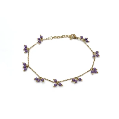 Luni Lavender Anklet Bracelet - A256